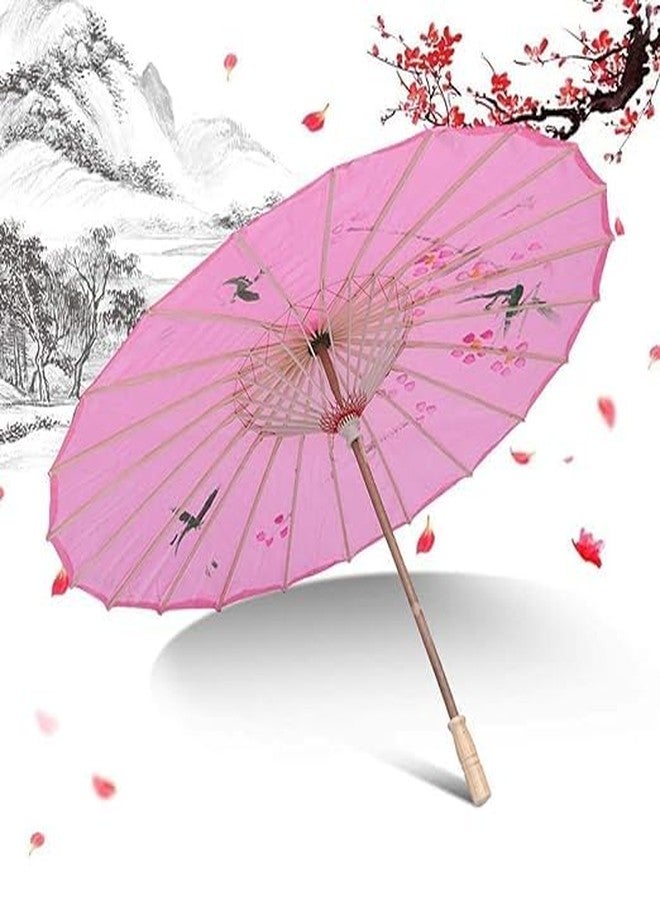 The Decor Affair مظلة راقصة من الخيزران الياباني من ديكور أفير، قطعة واحدة، 78 سم - مظلة شمسية رائعة للاحتفالات في الهواء الطلق والديكور الجمالي (أرجواني) - Image 5